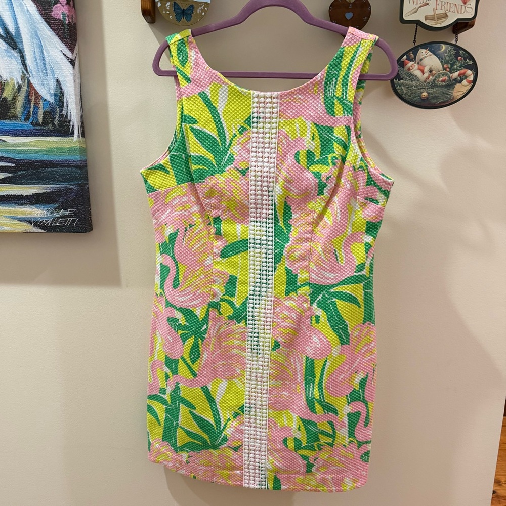 Lilly Pulitzer Pink and Yellow Textured Dress